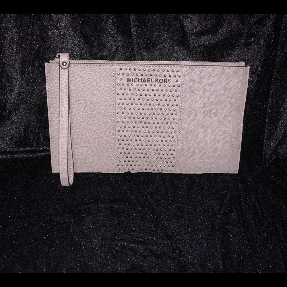 MK studded wristlet